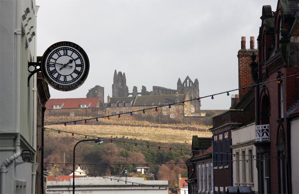 Whitby Abbey viewed from Whitby township