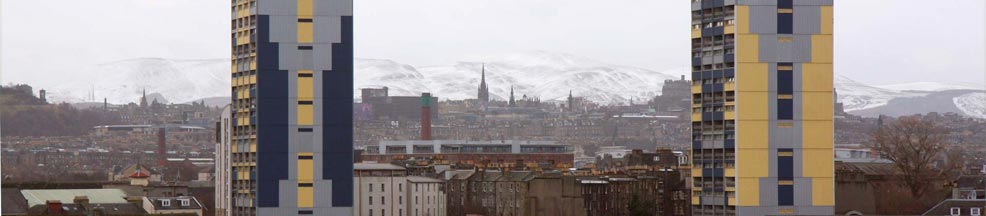 Edinburgh in snow