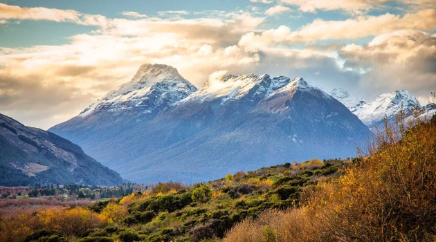 Two of the Mountains near Glenorchy in the South Island of New Zealand