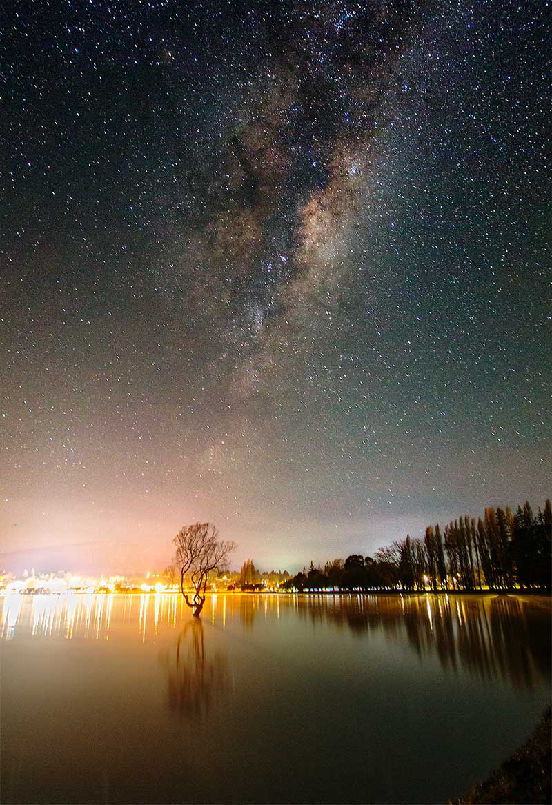 Astrophotography of Lake Wanaka, NZ