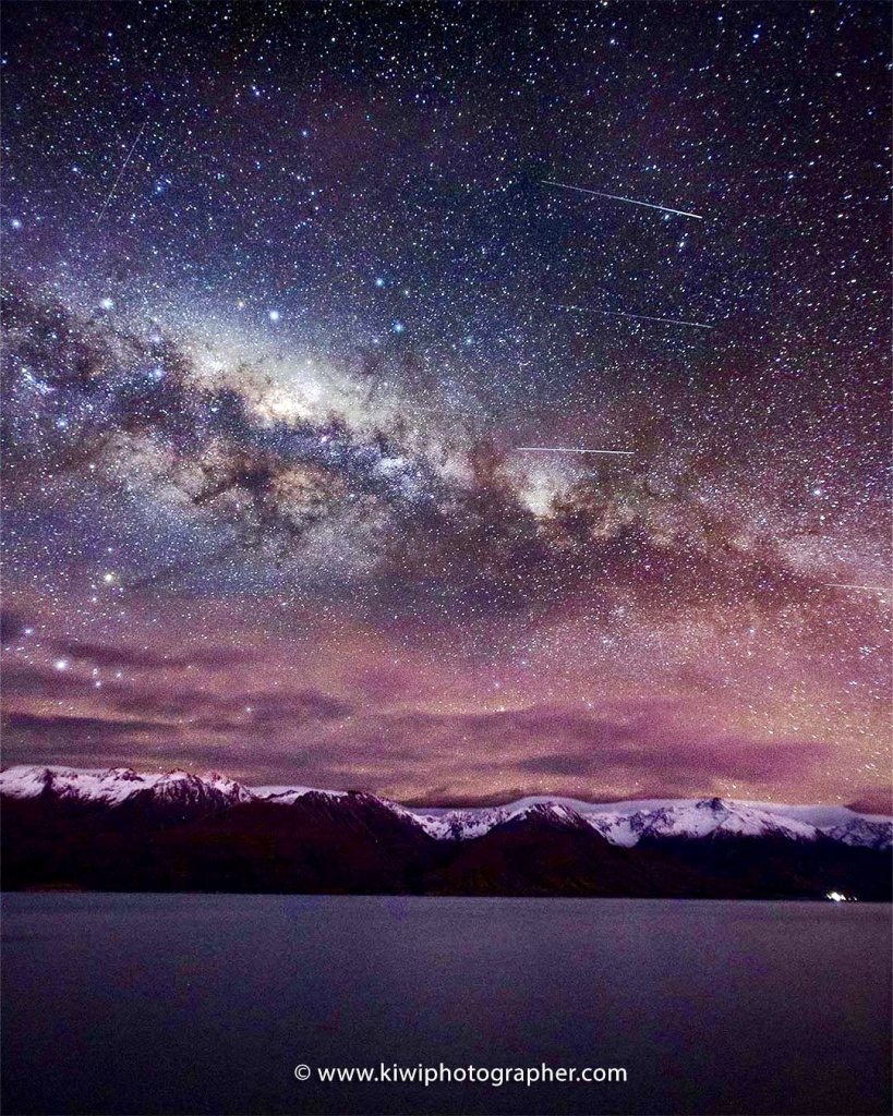 Astrophotography Meteors Southern Alps - NZ